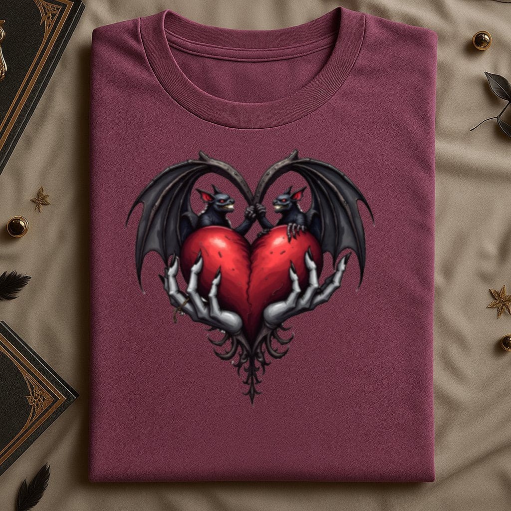 Valentine Bats Heart