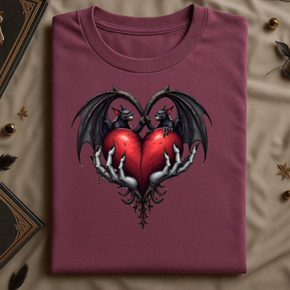 Valentine Bats Heart