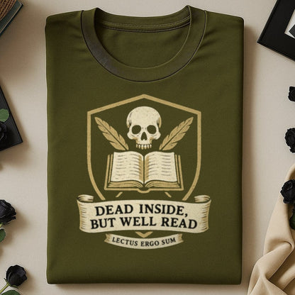 Dead Inside But Well Read Graphic Shirt product type