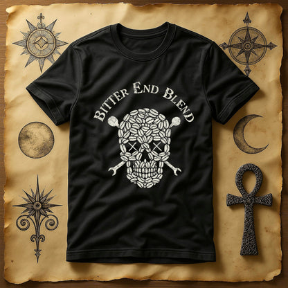 Bitter End Blend Skull Design Black T-shirt product type