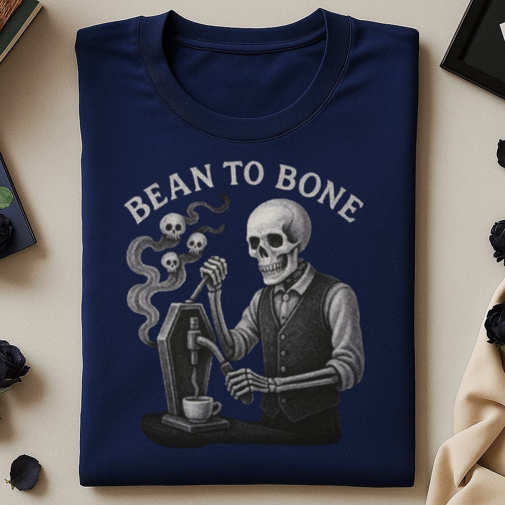 Bean to Bone Skeleton Coffee Fanatic T-Shirt product type