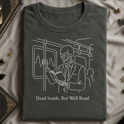 Dead Inside But Well Read Skeleton Reading product type
