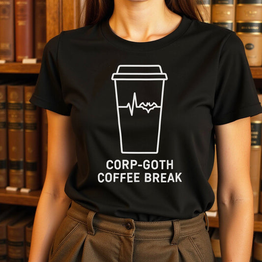Corp-Goth Coffee Break Graphic Tee Shirt product