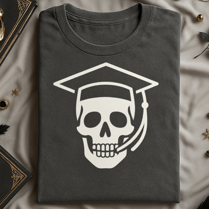 Skull With Graduation Cap Design T-Shirt product type