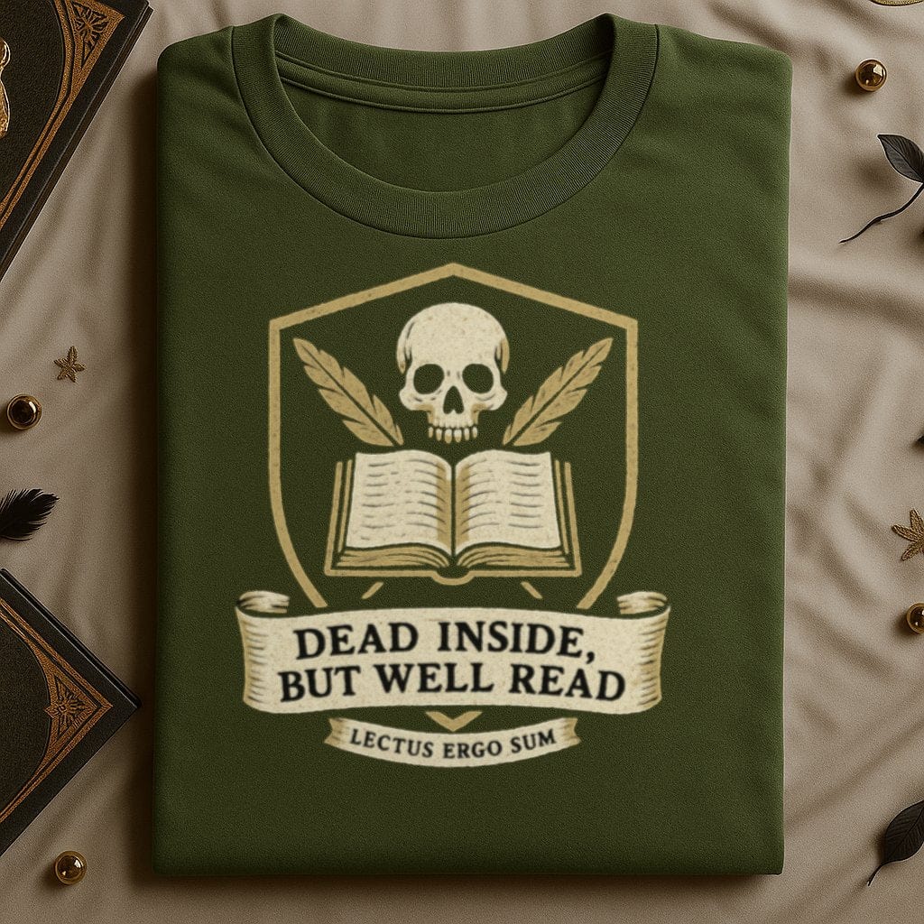 Dead Inside But Well Read Graphic Tee product