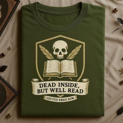 Dead Inside But Well Read Graphic Tee product