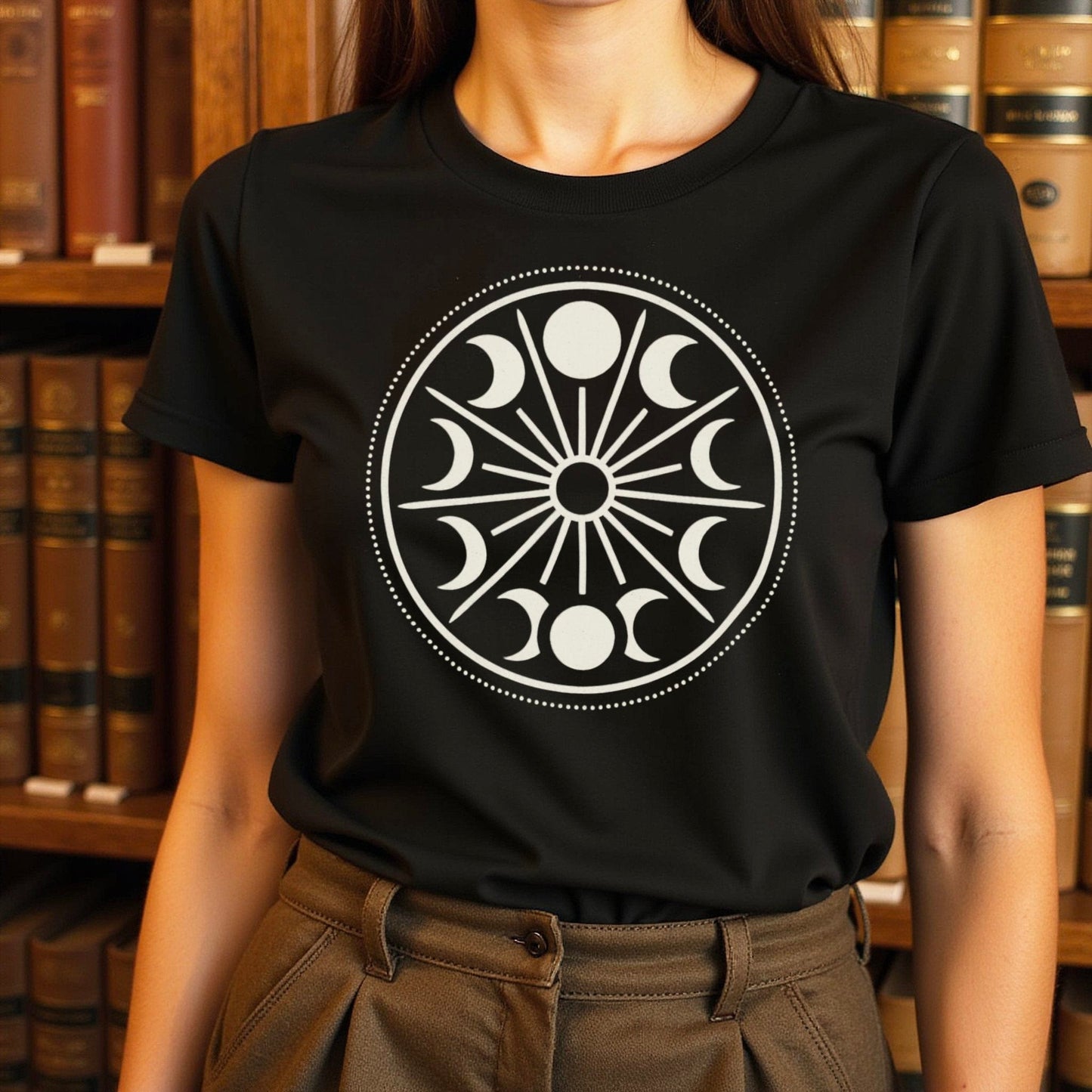 Phases of the Moon Graphic Print T-shirt product type