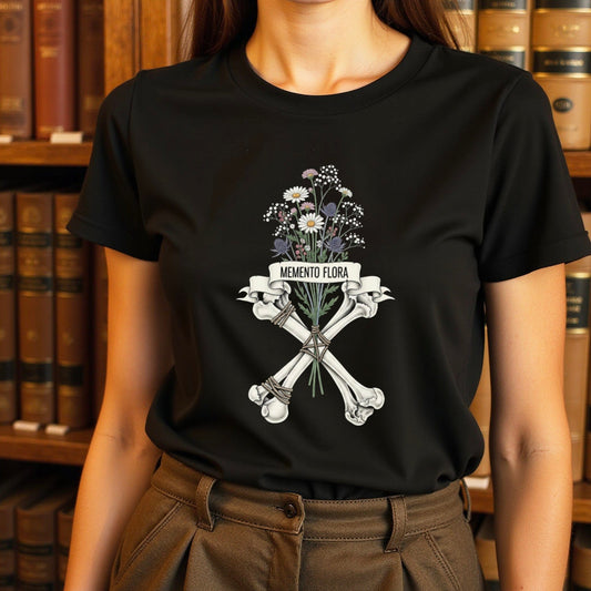 Memento Flora Bones Graphic Black T-Shirt product