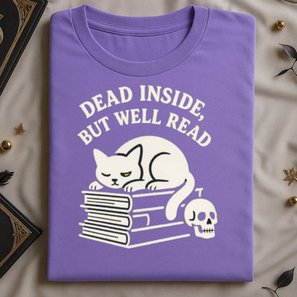Dead Inside But Well Read Cat Graphic product type