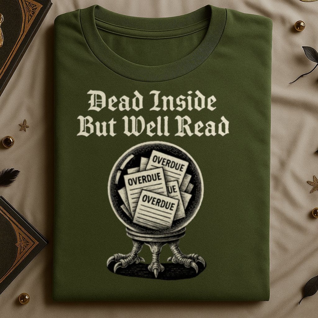Dead Inside But Well Read Graphic Tee Product