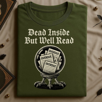 Dead Inside But Well Read Graphic Tee Product