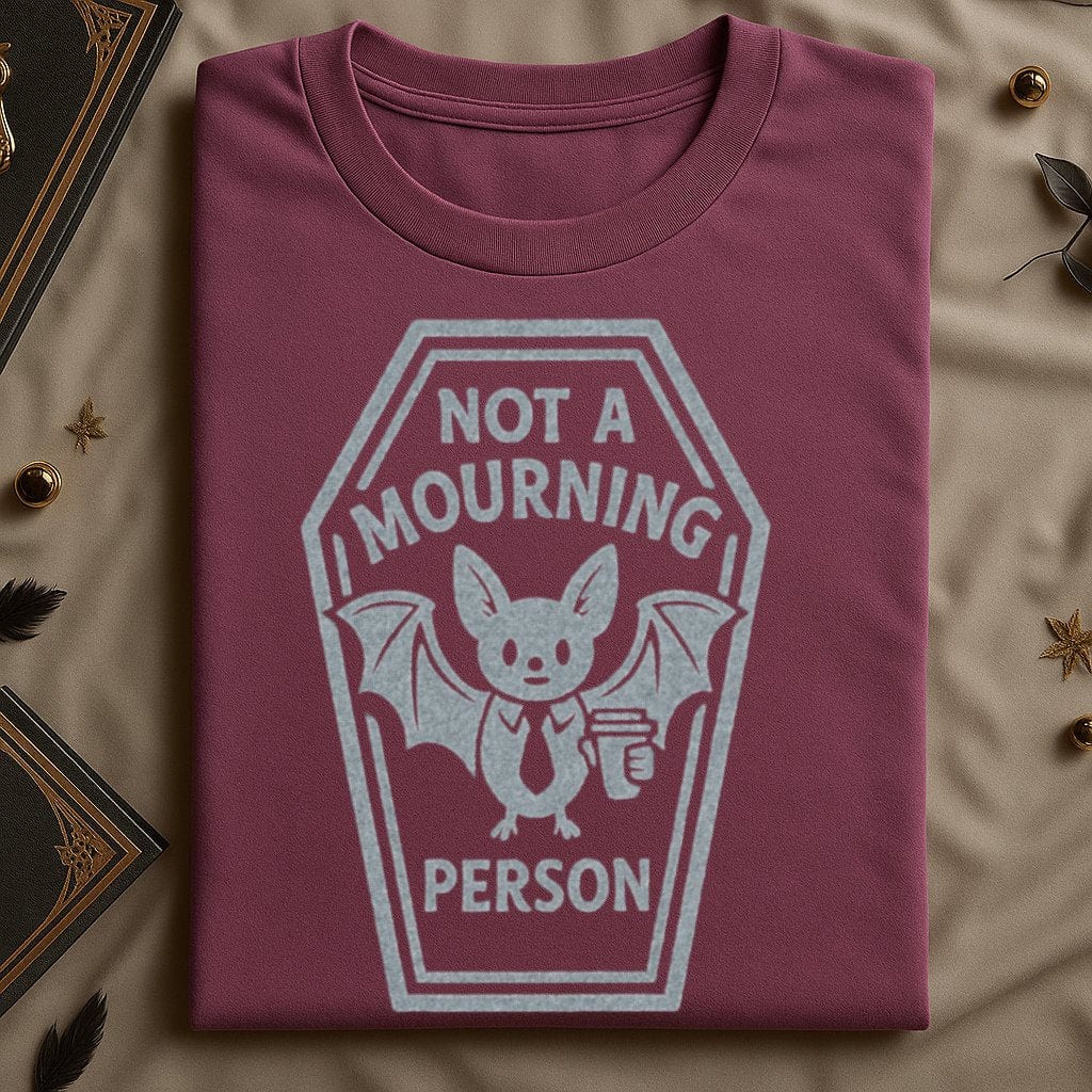 Not A Mourning Person Bat Design Graphic T-Shirt product type