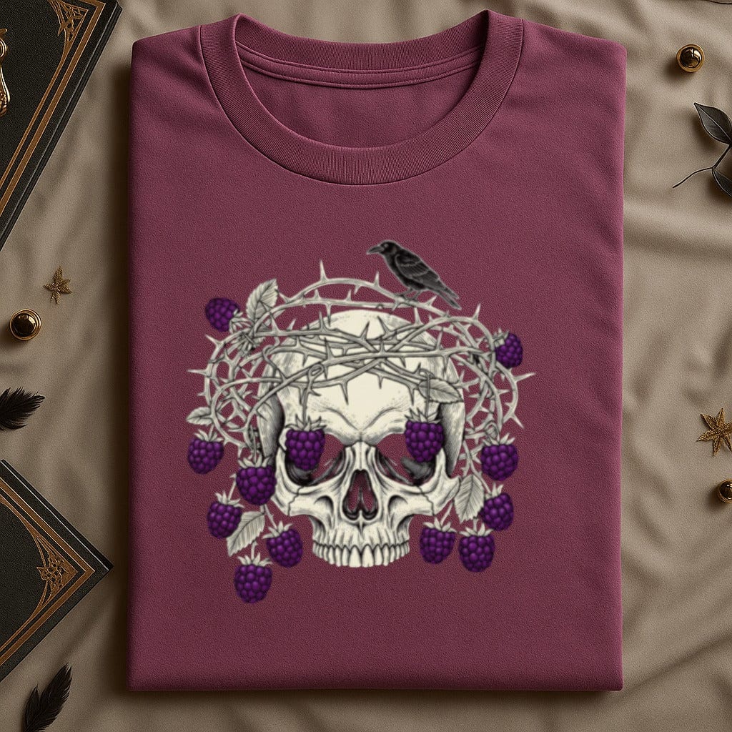 Purple Shirt with Skull and Raven Graphic product type