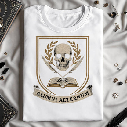 Alumni Aeternum Skull Emblem Design Shirt product type