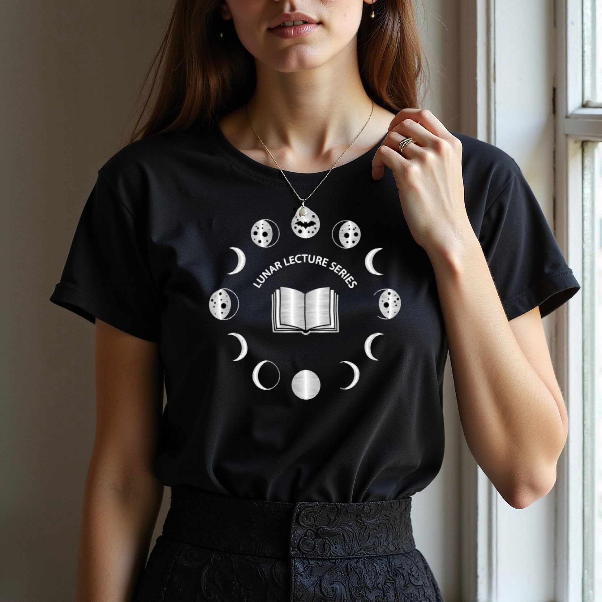 Lunar Lecture Series Moons Phases Graphic Tee product