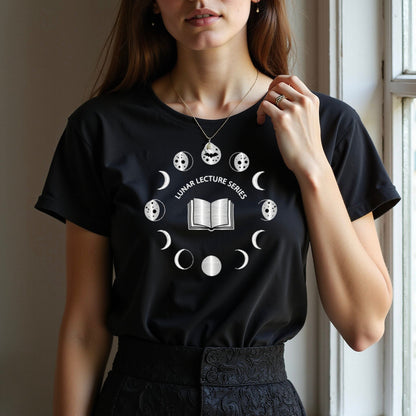 Lunar Lecture Series Moons Phases Graphic Tee product