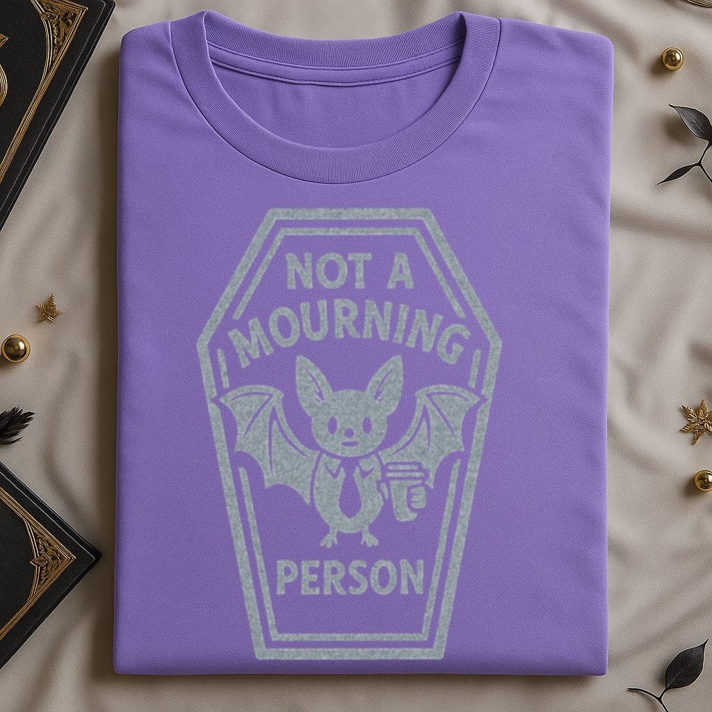 Not a Mourning Person Bat Graphic Tee Shirt product type