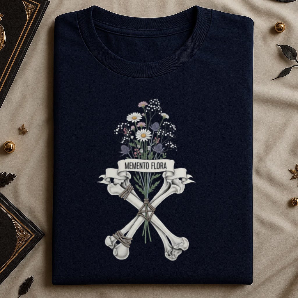 Memento Flora Skeleton Bones Design Graphic T-shirt product