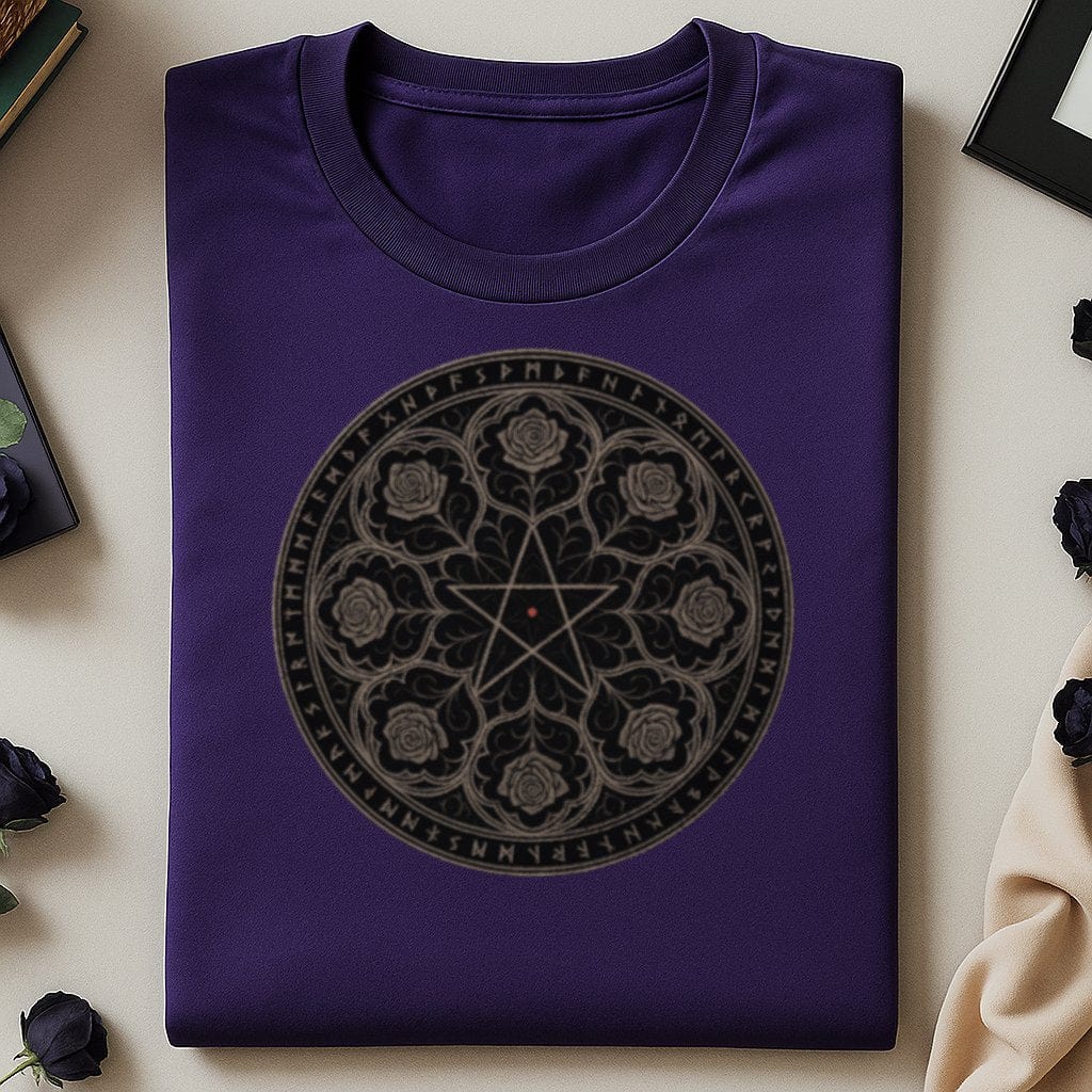 Enchanting Graphic Printed Mystic Rose Emblem Shirt product
