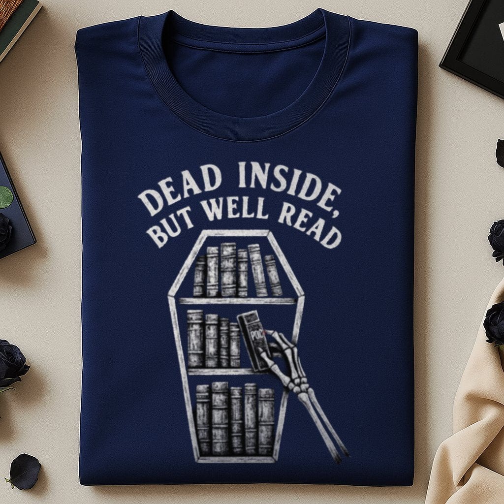 Dead Inside But Well Read Graphic T-shirt product type