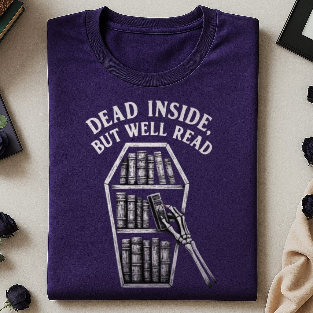 Dead Inside But Well Read Graphic Tee product