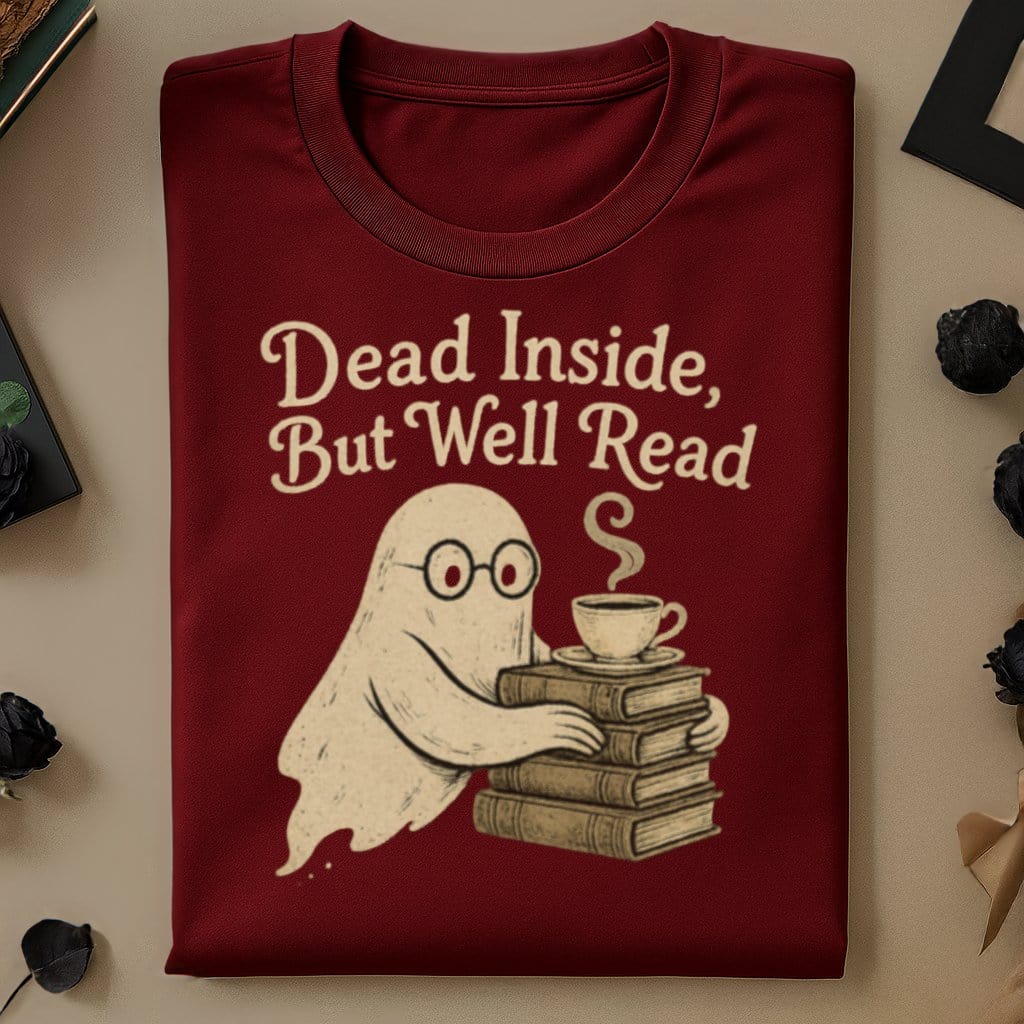 Dead Inside But Well Read Ghost T-shirt product