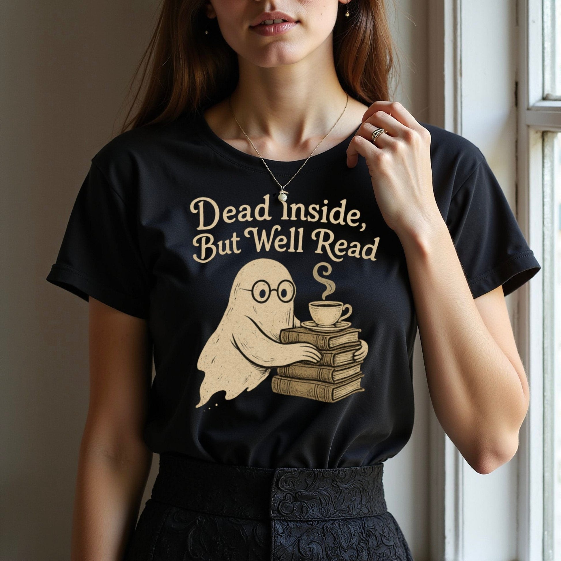 Dead Inside But Well Read Graphic T-shirt product