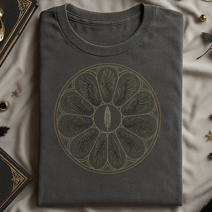 Feather and Wings Circular Design T-Shirt product