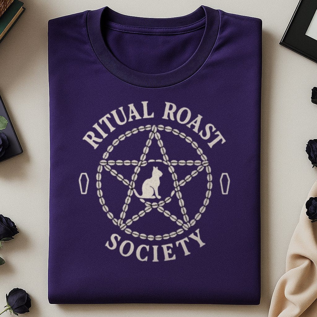Ritual Roast Society Pentagram Cat Coffin design product