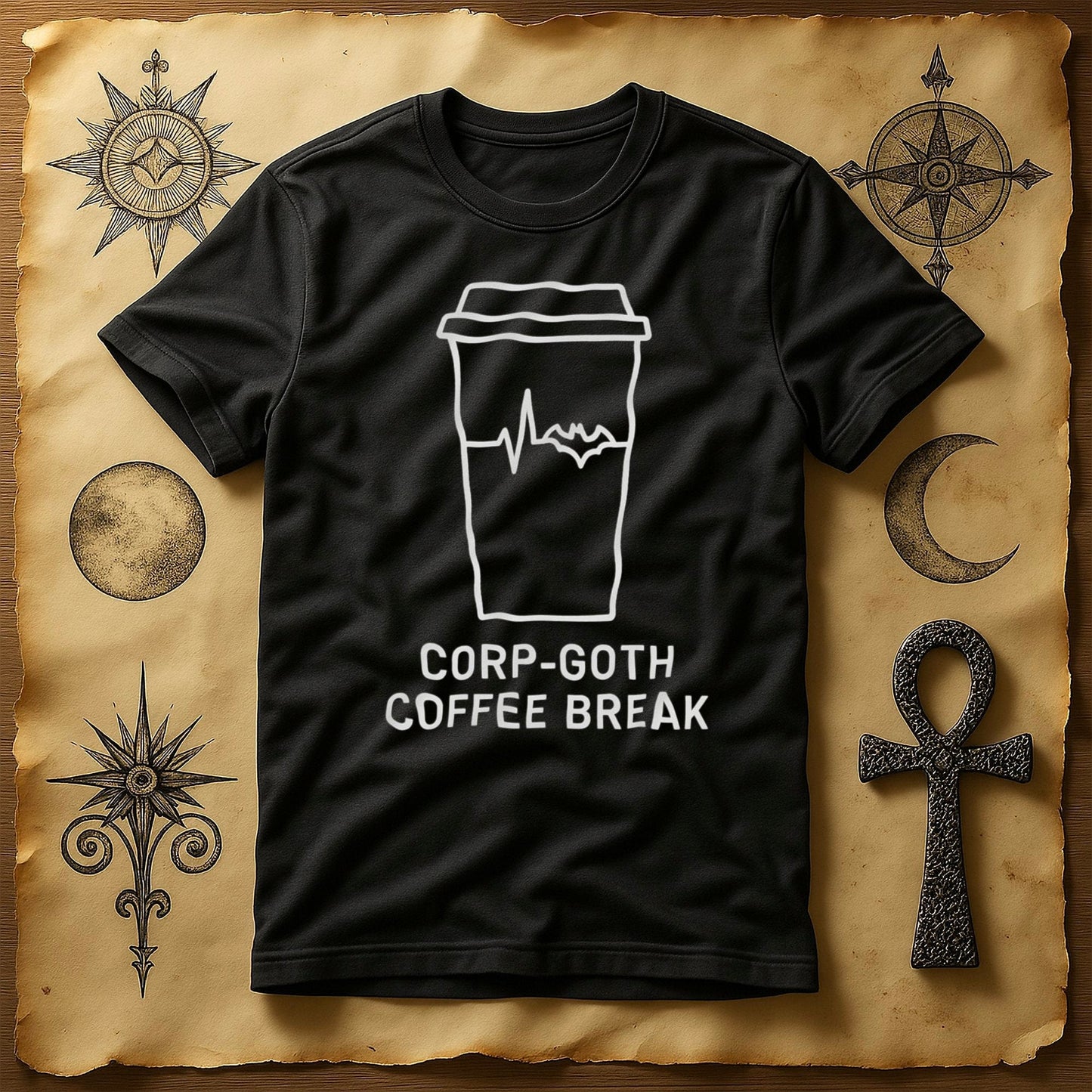 Corp-Goth Coffee Break Design T-Shirt product