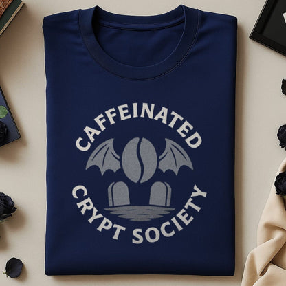 Caffeinated Crypt Society Fun Graphic T-Shirt product type