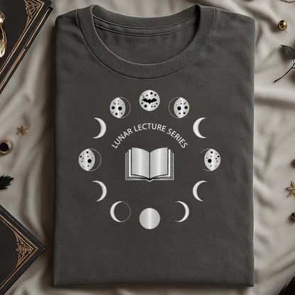 Lunar Lecture Series Moon Phases Graphic Shirt