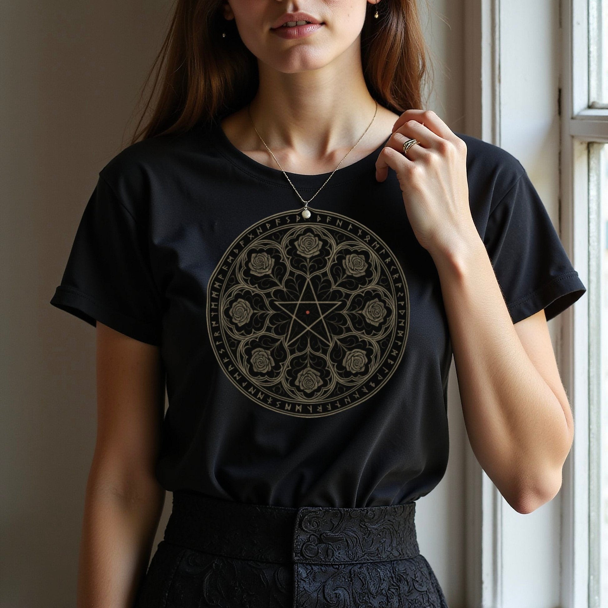 Geometric Floral Design Graphic T-shirt product