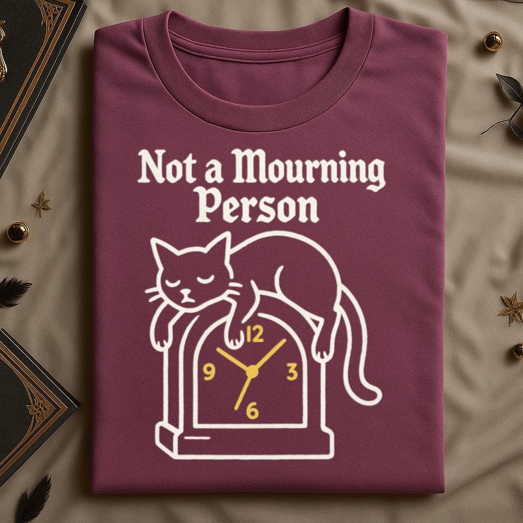 Not a Mourning Person Gothic Cat Shirt product type