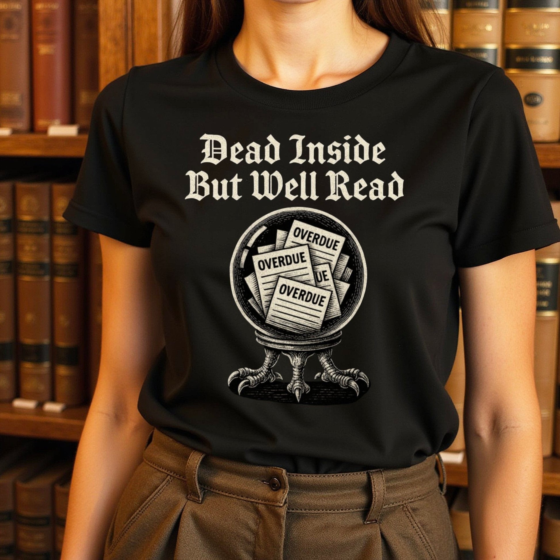 Dead Inside But Well Read Library T-Shirt product type