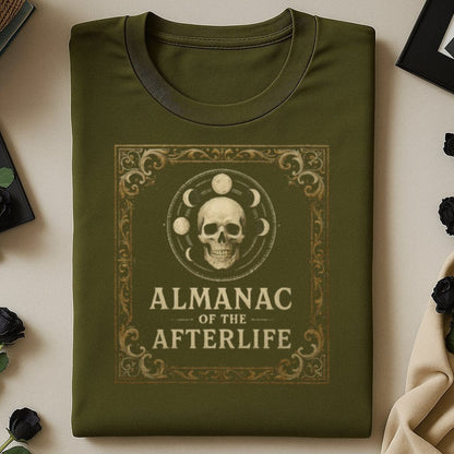 Almanac of the Afterlife themed skull graphic product type
