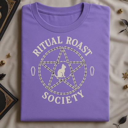 Ritual Roast Society Design on Purple Shirt product type