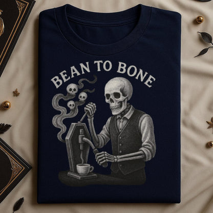 Bean to Bone Skeleton Barista Shirt product type