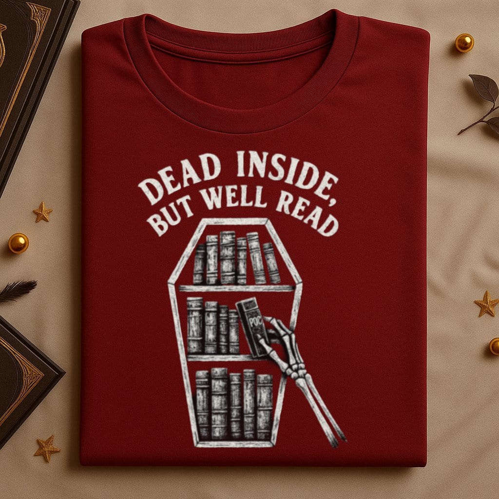 Dead Inside But Well Read Graphic T-Shirt product type
