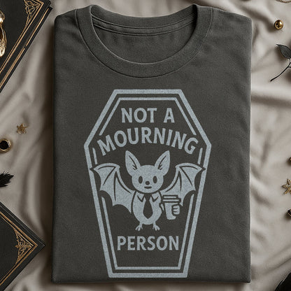 Not A Mourning Person Cute Goth Bat Graphic T-Shirt product