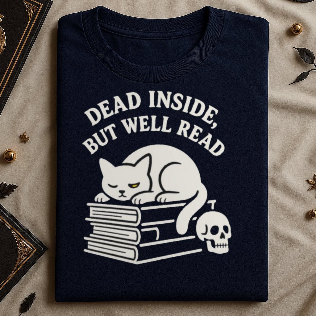 Dead Inside But Well Read Cat Graphic product