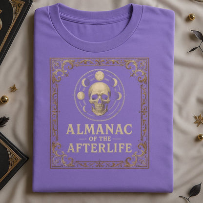 Almanac of the afterlife graphic t-shirt product