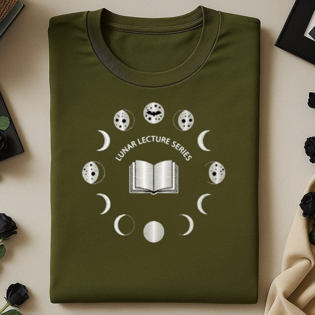 Lunar Lecture Series Moon Phases Graphic Shirt product type