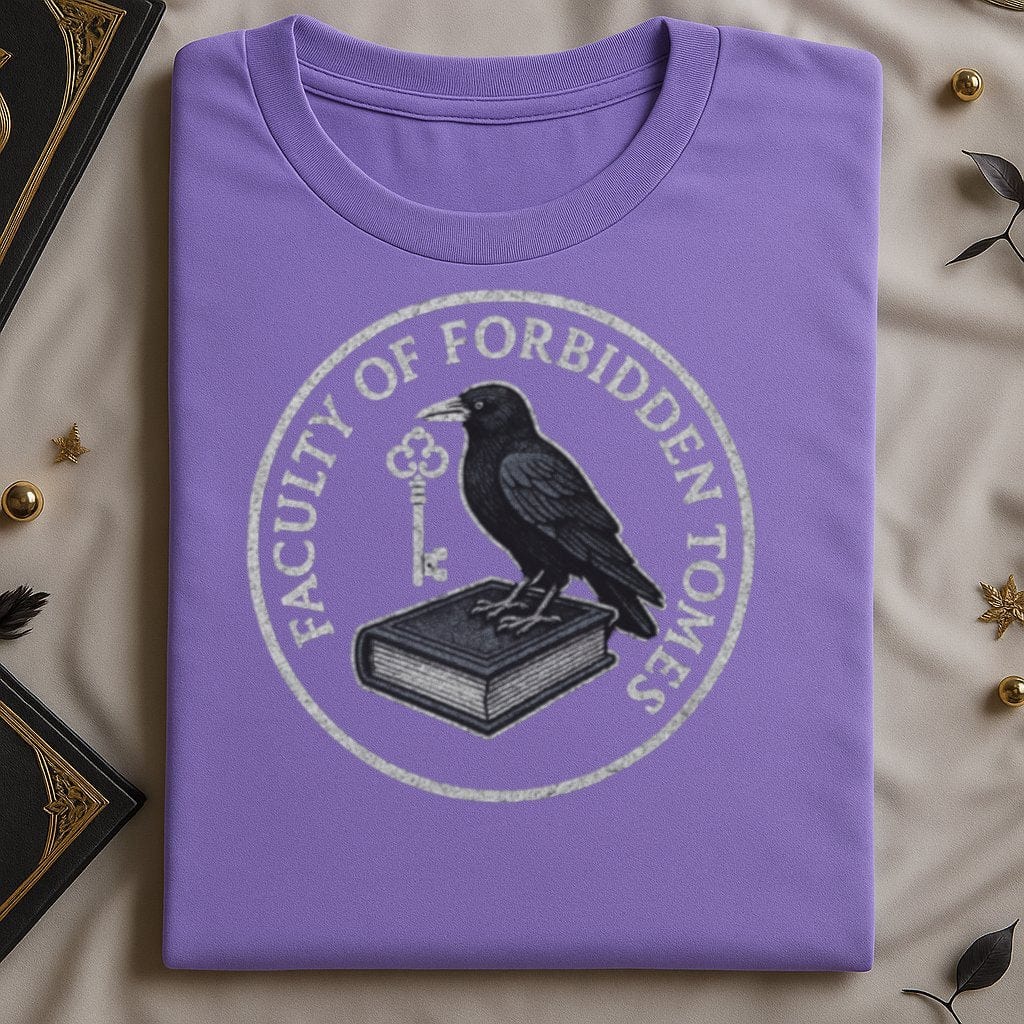 Faculty of Forbidden Tomes Raven on Book Graphic product