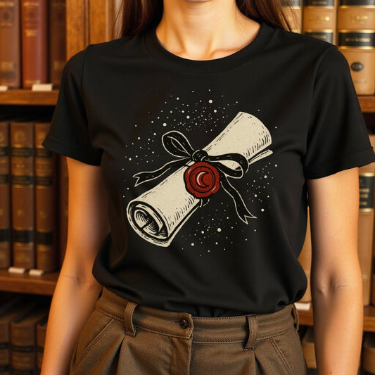 Classic Vintage Scroll Design Printed T-Shirt product