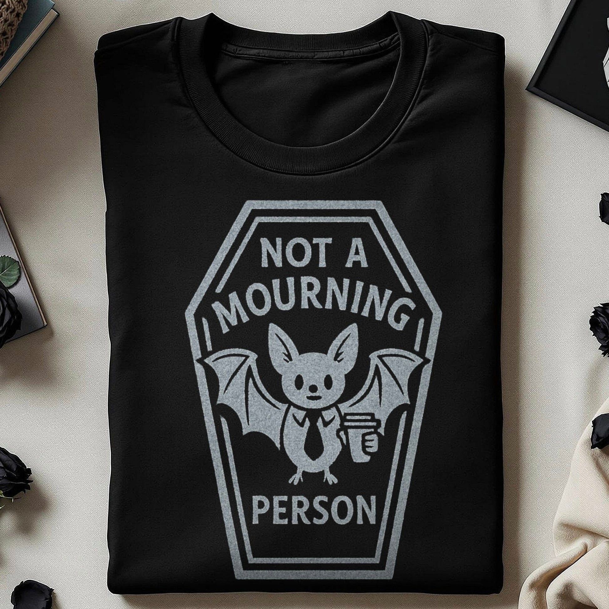 Not A Mourning Person Bat Graphic Shirt product