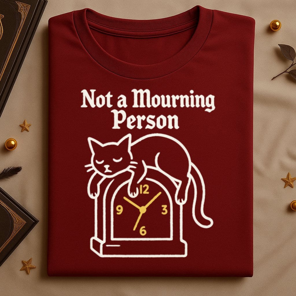 Not a Mourning Person Cat Graphic Shirt product