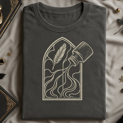 Mystical Ink Bottle with Feather Design Shirt product