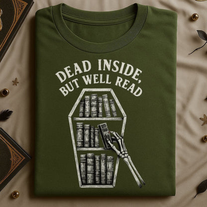 Dead Inside But Well Read Graphic Tee Shirt product